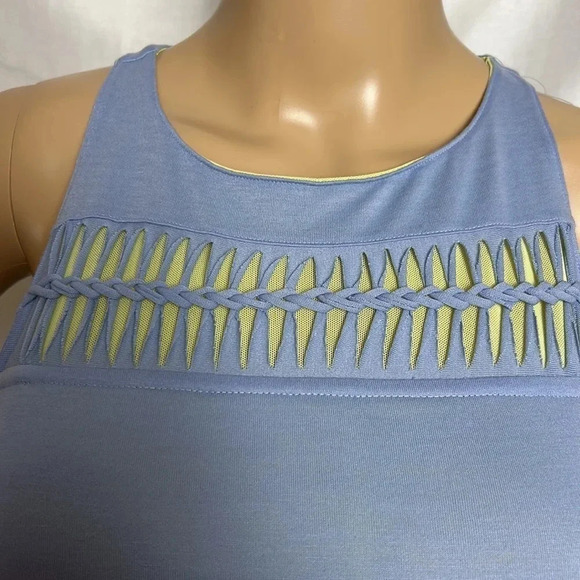 ADIDAS. Women tank top,NWT,workout, blue ,racerback,built in bra,logo,gym,resort - Picture 2 of 13